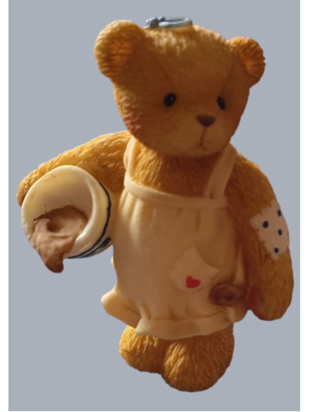 NIB Cherished Teddies Girl With Bowl and Spoon Figurine Brown White 
707333